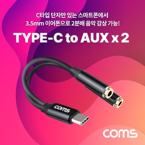 USB 3.1 오디오 분배 젠더 케이블13cm GS110