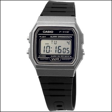 카시오 타임플래닛 CASIO F-91WM-1B 카시오 시계 우레탄밴드_