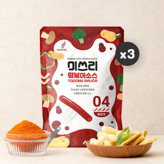 미쓰리 떡볶이 소스 양념 (04매운맛) 50gx3개