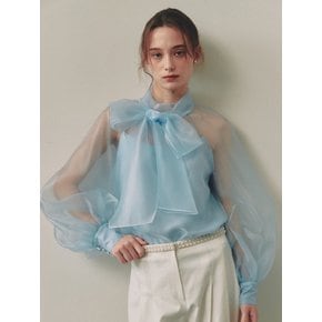 Celine / Puff Ribbon Blouse (2color)