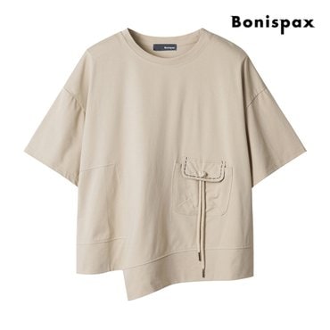 보니스팍스 포켓 포인트 언발 반팔 티셔츠 (XP4TS023M0)
