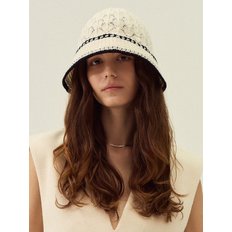 Leaf crochet bucket hat_3color