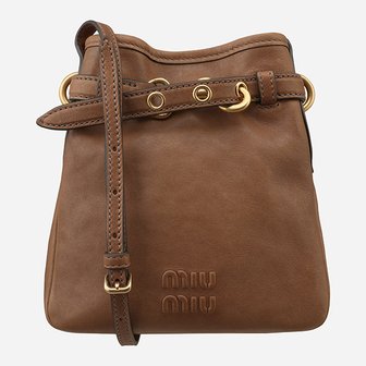 미우미우 [시흥점] 5F 5NR461 AEFX F0316 나파 레더 파우치 숄더백 오크