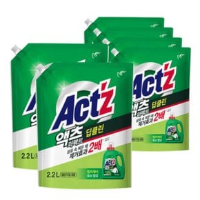 액츠 퍼펙트 딥클린 세탁세제 겸용 2.2L x 6개