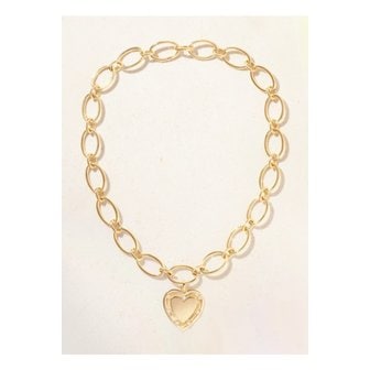 FOUNDRAE 파운드레 하트 토큰 러브 18k 골드 다이아몬드 네크리스 1647597345498039