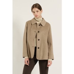 [여주점] 싱글 브레스트 핸드메이드 하프 코트 B5D9H872