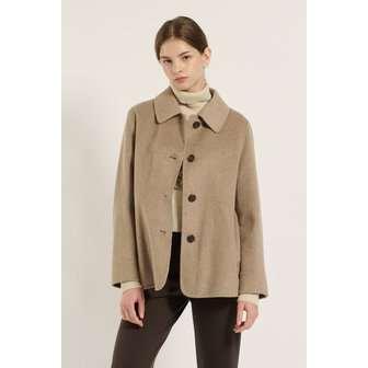 BCBG [여주점] 싱글 브레스트 핸드메이드 하프 코트 B5D9H872