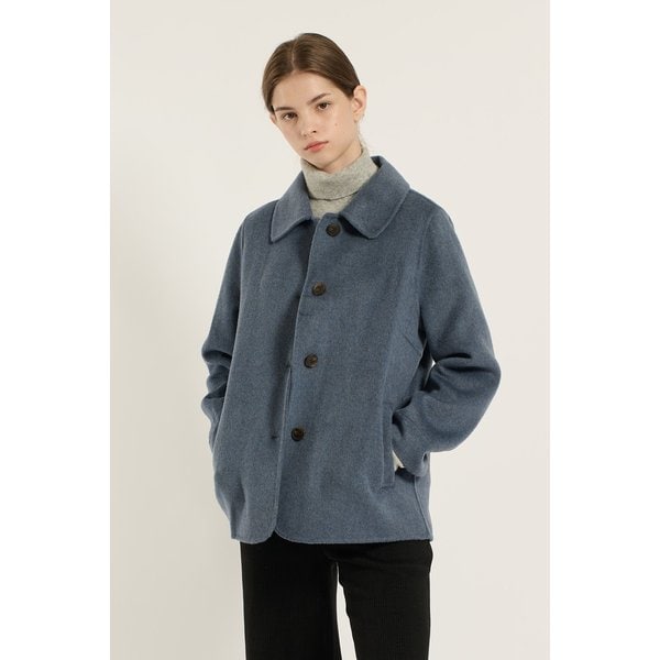 [여주점] 싱글 브레스트 핸드메이드 하프 코트 B5D9H872