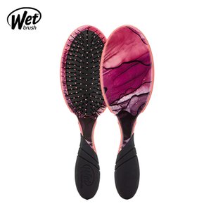 웻브러쉬 wet brush 프로 디탱글러 언내추럴네이처 핑크 헤어 드라이 브러쉬 두피 마사지 머리 빗