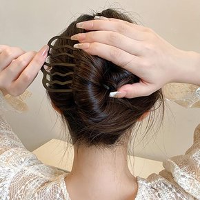 여성 올림 트렌머리 헤어 고정 삔 뒤 꽂이 비녀 빗 핀 2개