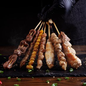 캠핑요리 수제꼬치 국내산 닭날개꼬치 1팩 (5꼬치)