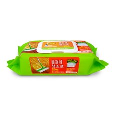 국산 고급형 물걸레청소포 25매(대형38x20cm) 청소용품 손걸레 밀대패드 물티슈