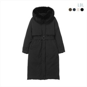 24FW LBL 유러피안 헝가리구스 FOX FUR 벨티드 롱다운