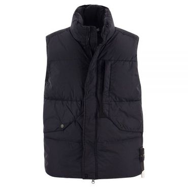 스톤아일랜드 스톤아일랜드 G0423 Crinkle Reps Recycled Nylon Vest _Concealed Hood (7915G042