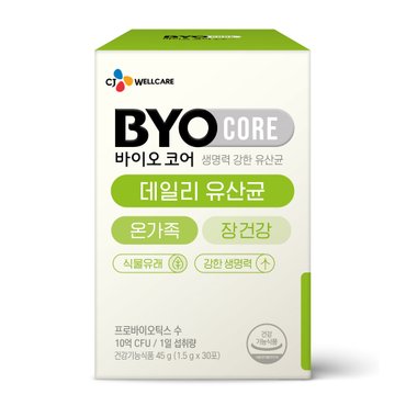 CJ건강 바이오코어 데일리 유산균(1.5g*30포)