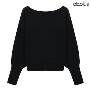 [ab.plus] 보트넥 가오리 볼륨소매 니트 (LSA5MW40A)