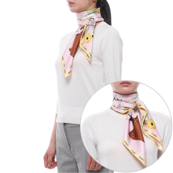 [부산점] 26SS 여성 가드닝 실크 스카프 (FXT091 B01T F1WO0 26S)