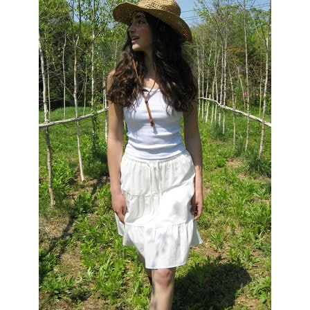 레이지지 Lazy Cancan Shirring Half Skirt (2color)