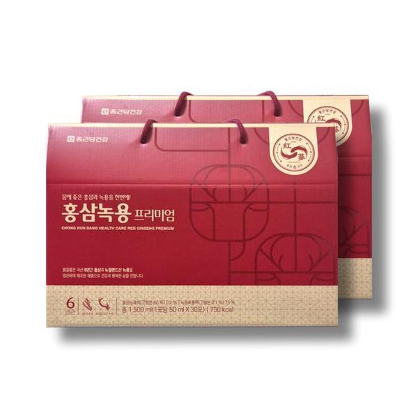 종근당건강 홍삼녹용 프리미엄 50ml 30포 2박스 /wb (S47224865)