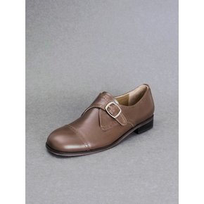 brogue monk strap_coffee