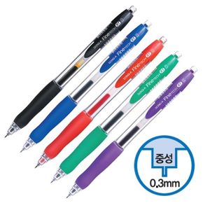 동아 파인테크RT 볼펜 0.3mm 보라 12개입