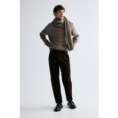 레귤러핏 코듀로이 팬츠 다크 브라운 1230964005