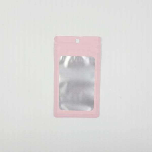 포장용 핑크 반투명 컬러 지퍼백(8cm X 14cm)(1)