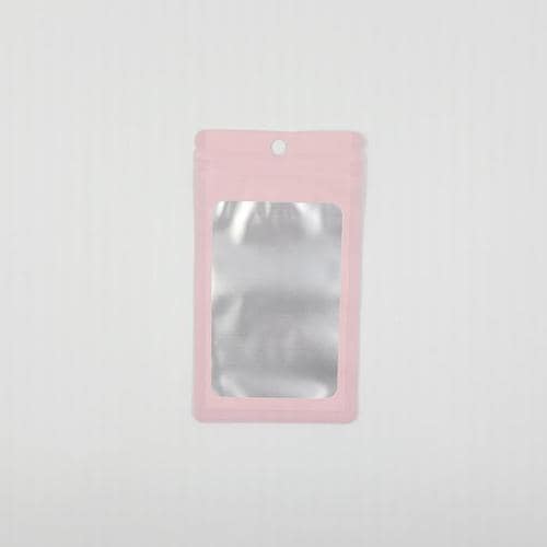 포장용 핑크 반투명 컬러 지퍼백(8cm X 14cm)(1)