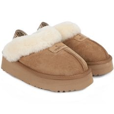 [정품] 오즈어그웨어 UGG 코케트 백스트랩 플랫폼 양털 슬리퍼 (OUW111PEB-CHESTNUT)