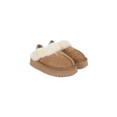 [정품] 오즈어그웨어 UGG 코케트 백스트랩 플랫폼 양털 슬리퍼 (OUW111PEB-CHESTNUT)