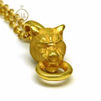  [가앤] 24k순금 동물 목걸이 메달 펜던트 3.75g