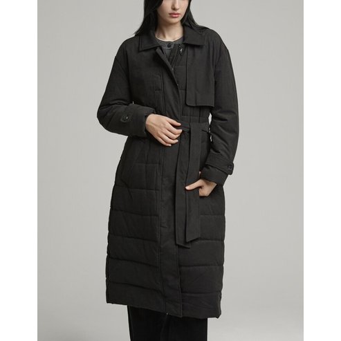 DKNY 시즌오프30%스웨이드 나일론 패딩 코트 (DW2E7PJM208C)