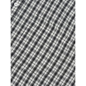 CREEZ LOOSE FIT CHECK SHORT SLEEVE SHIRT (WHITE)
