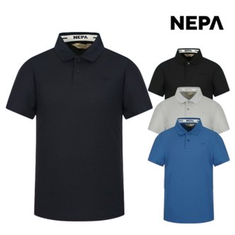 네파 남성 리플라스 폴로 반팔 티셔츠 레귤러핏 남자 여름 PK티 냉감 기능성 기본 카라티