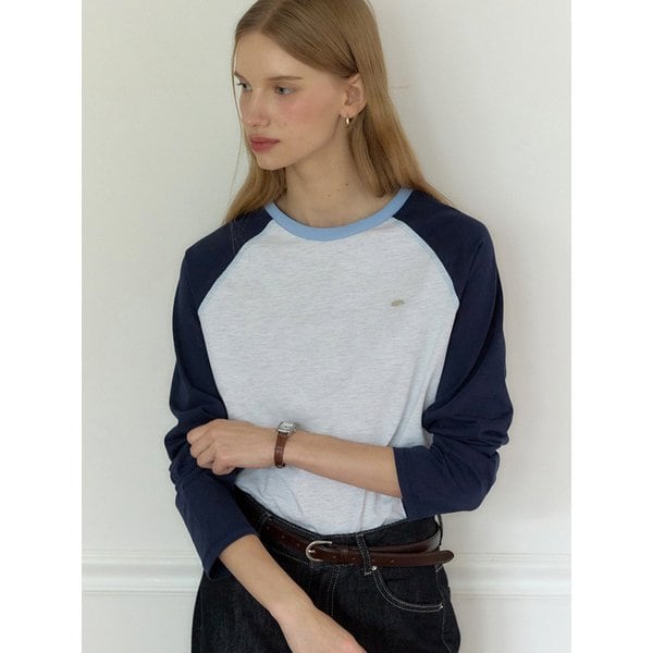 Two-tone Raglan T-shirt - Navy