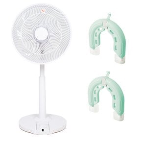 루첸 Air beam 풋터치 리모컨 서큘레이터형 선풍기 LF-3500RF+아이스톤 MDI-3200 2세트