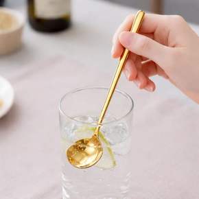 PL 베이직 롱 티스푼 미라주 304 스텐 롱티스푼(15cm) (골드) No279