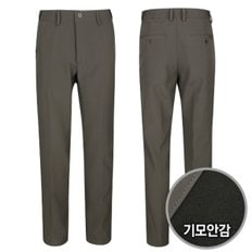 남성 겨울 히든밴딩 스판 캐주얼 기모 팬츠 바지 GO-PTK-2020-S-브라운