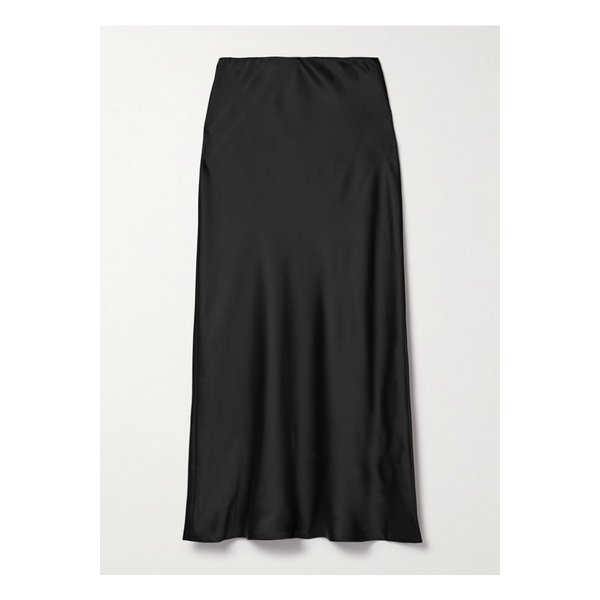 노마카말리 오비에 새틴 맥시 스커트 블랙 1647597345390855