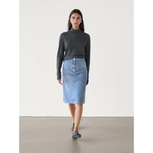 마시모두띠 100% cotton denim skirt 05204904427