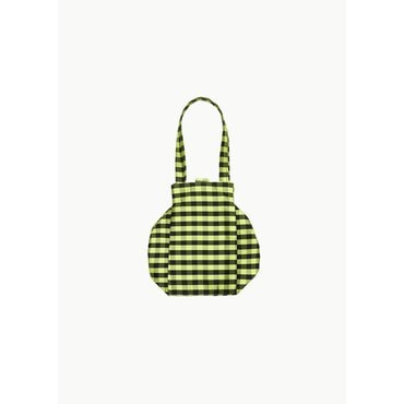샵아모멘토 코아뉴욕 25SS Everyday Bag, Gingham Lime / Black