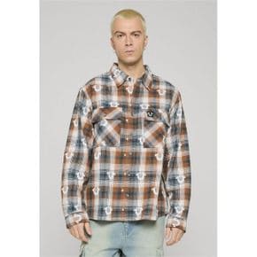 True Religion 트루 종교 LS 자카드 워크웨어 - 셔츠 샌드스톰 칩먼크 7373559