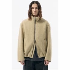 Ivory Wool Highneck Jacket_CWUAW24752IVX