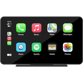 독일 카플레이 모니터 Lamto Wireless for Apple Carplay Android Car 7 Inch HD 터치스크린 Blu