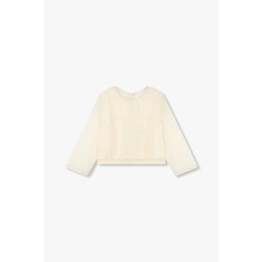GCUT [지컷25S/S]크로셰 크루넥 블라우스(7215160101)