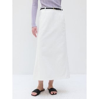 FRONTROW Side Seam Denim Maxi Skirt_2color