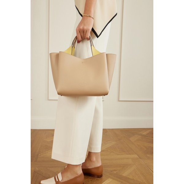 텍스처드 가죽 미니 토트백 46376663162951719