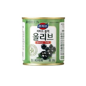 리치스 블랙올리브 홀 피티드 200g