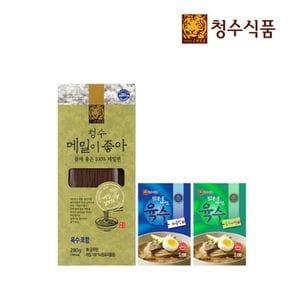 청수 메밀이 좋아 물냉면 280g + 육수 300g 2개[32374195]