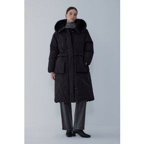 보브 폭스 퍼 후드 다운 사파리 롱 점퍼 7155417007